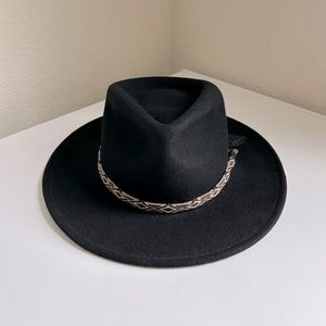 Authentic Scala Western Style Wool Hat Small Black